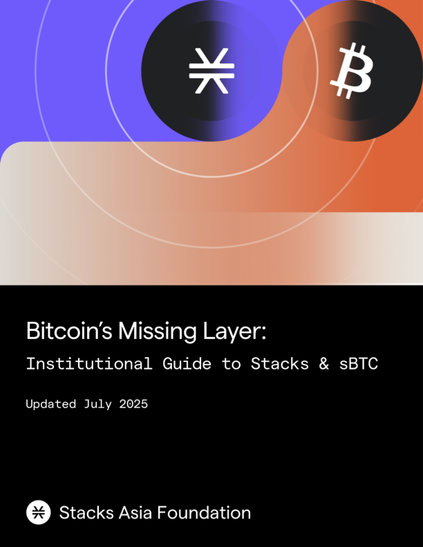 Bitcoin's Missing Layer report cover